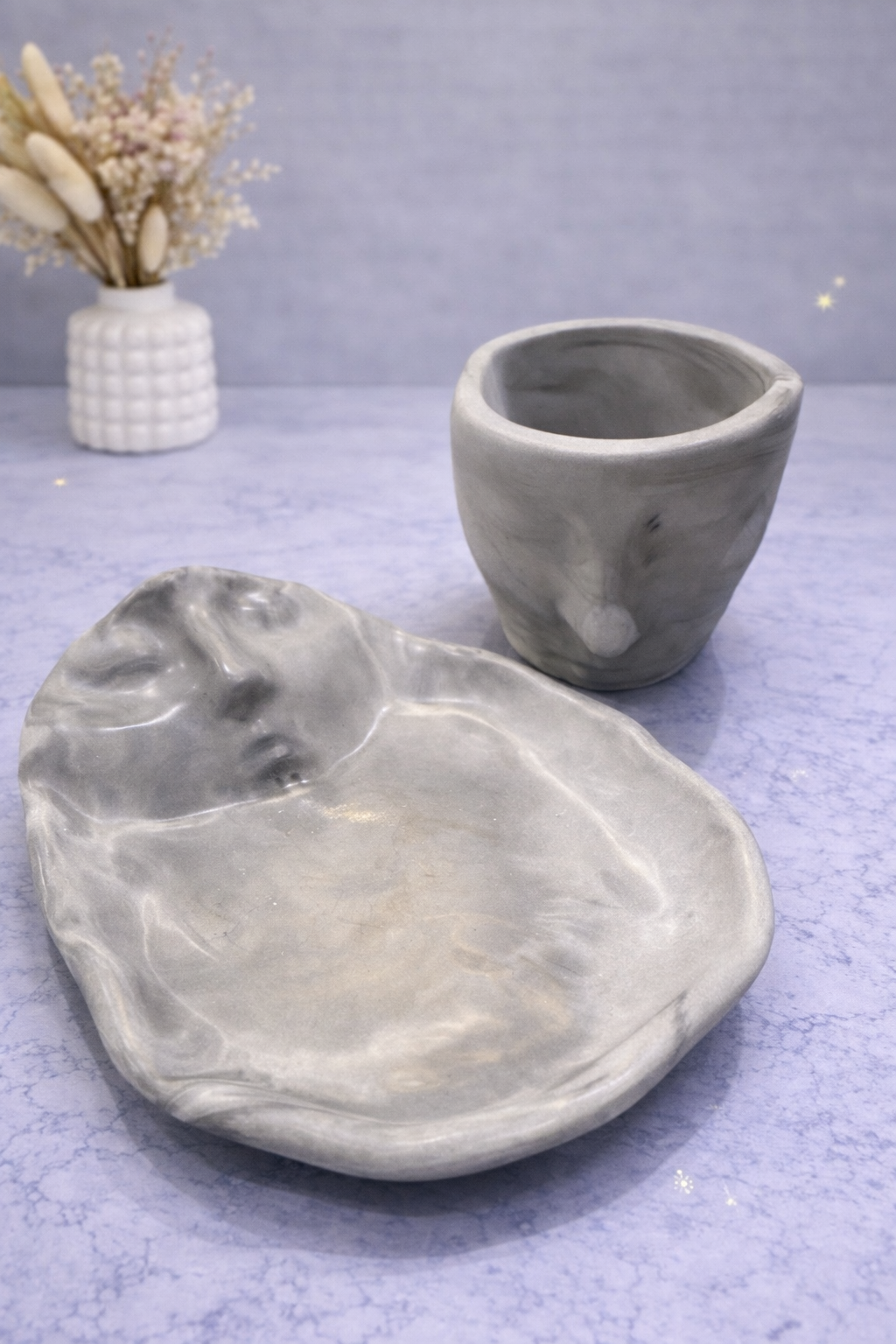 Lunéa – Coupelle décorative en Jesmonite