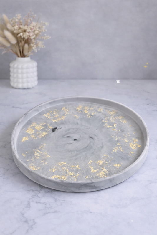 Plateau Solara – Plateau décoratif en Jesmonite