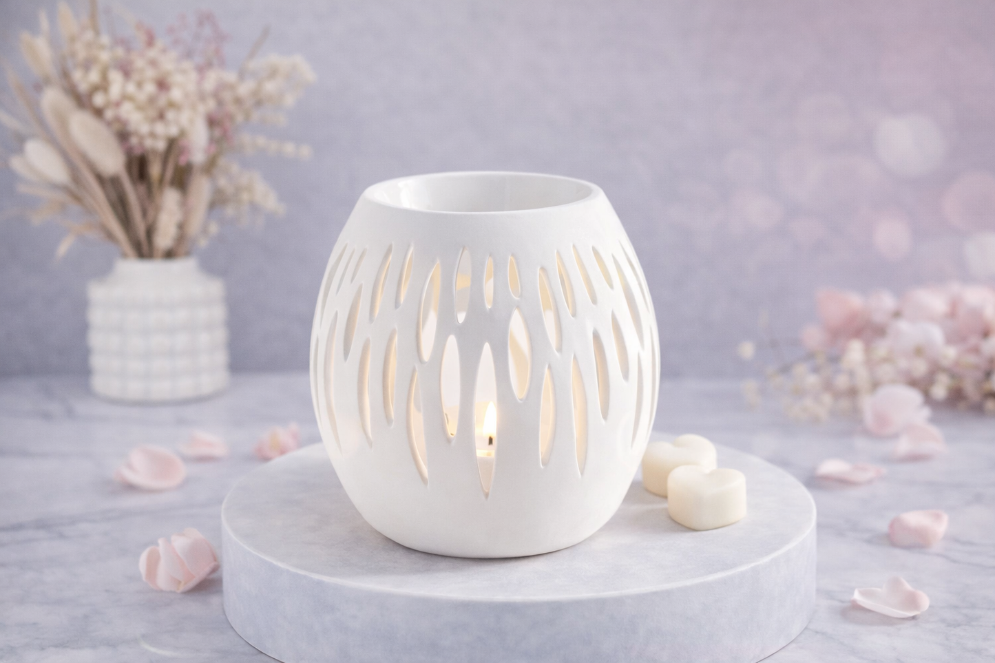 Brûle-Parfum Ovali – Élégance Sculptée